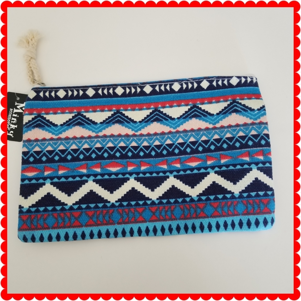 Tribal Print Fashion Cosmetic Boho bag New